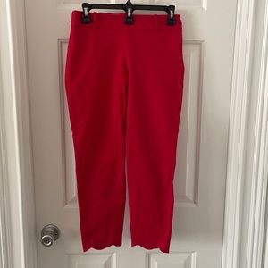 Red business pants